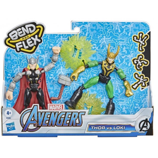 Hasbro Bend And Flex Thor i Loki Marvel F0245
