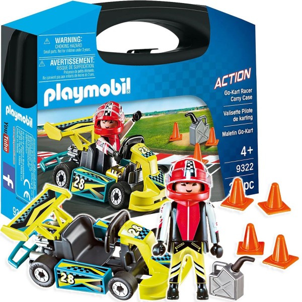 Playmobil Skrzyneczka Gokart Wyścigówka Figurka Klocki 9322