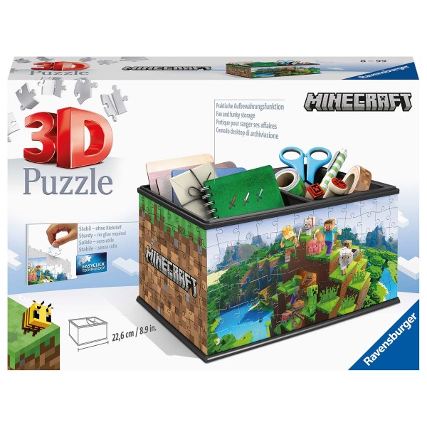 Ravensburger 3D Puzzle Minecraft Storage Box 216 Pc 3D Puzzle 11286