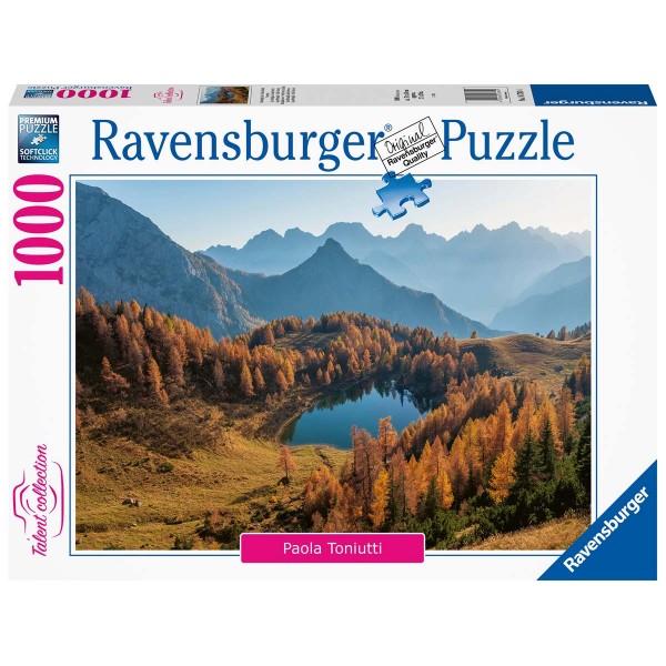 Ravensburger Puzzle 2D 1000 elementów: Jezioro Bordgalia Włochy 16781
