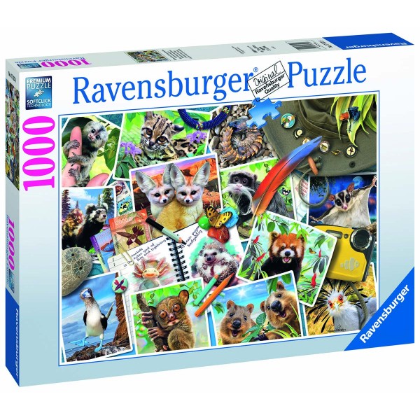 Ravensburger Puzzle Travellers Animal Journal 1000pc 17322