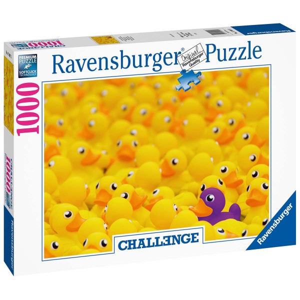 Ravensburger Puzzle 2D 1000 elementów: Challenge Kaczuszki 17097