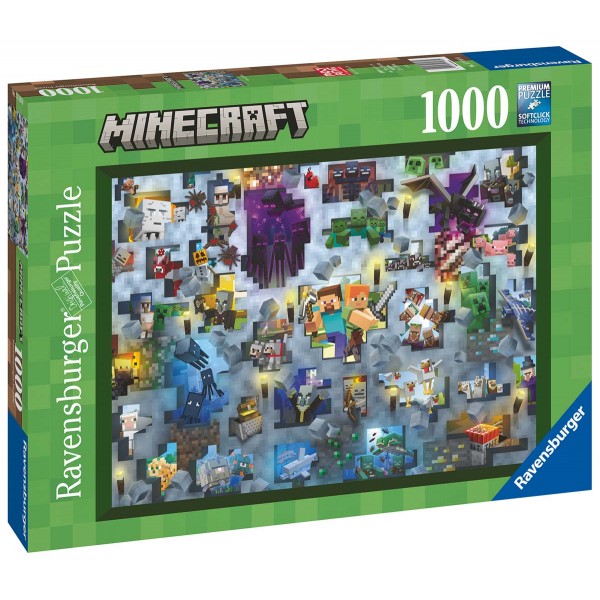 Ravensburger Puzzle Minecraft Mobs 1000pc 17188