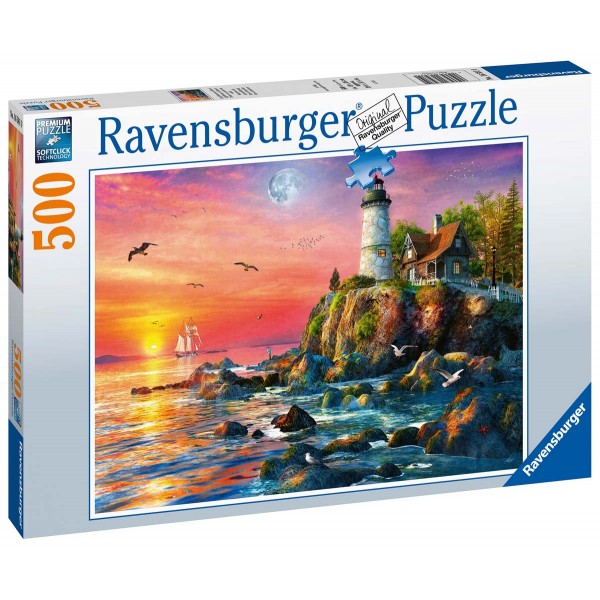Ravensburger Puzzle Lighthouse at Sunset 500pc 16581