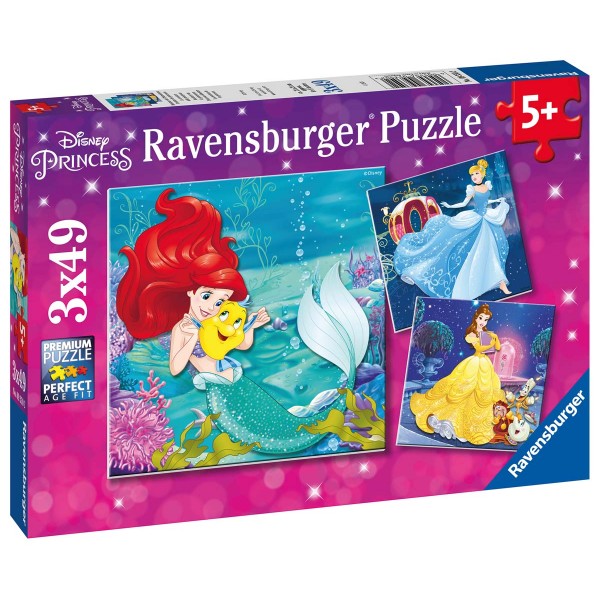 Ravensburger Puzzle Princesses Adventure 3 x 49 Pc Puzzle 9350