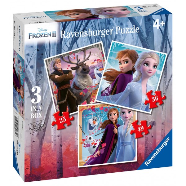 Ravensburger puzzle Frozen - new adventures 25/36/49pEmb. 3033